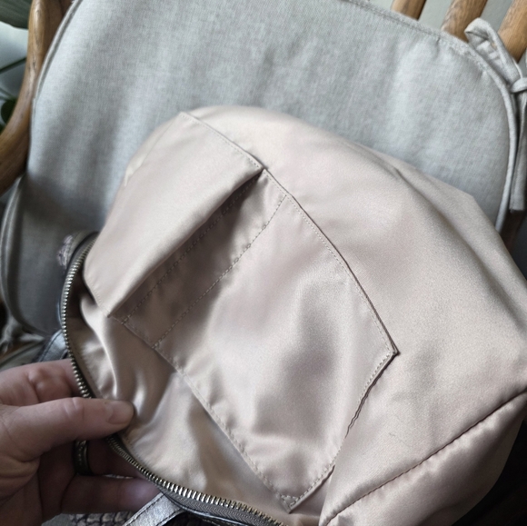 Coach Taylor Metallic Snakeskin Satchel Matching Wallet In Closet As Well - Picture 10 of 13